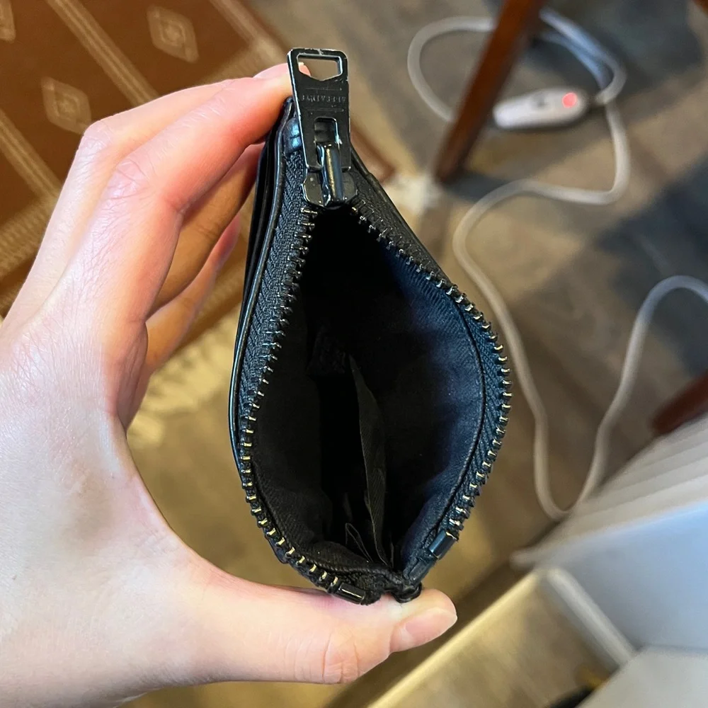 All Saints Leather Card Holder - Picture 2 of 3